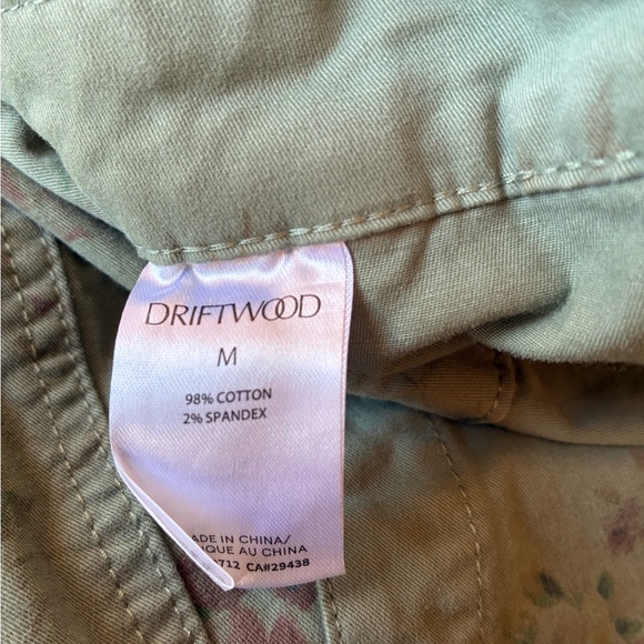 DRIFTWOOD Carley Army Green Floral Jumpsuit Coveralls Size Medium - Picture 11 of 13